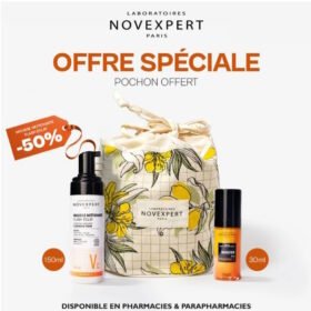 novexpert-offre-speciale-duo-peau-eclatante-serum-booster-30ml-mousse-flash-eclat-150-ml-pochon