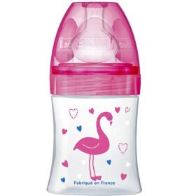 Dodie biberon sens+ 150ml 0-6 m tete plate d1-Fushia flamant