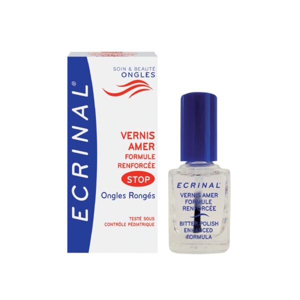 ECRINAL VERNIS AMER STOP ONGLES RONGÉS TOTALEMENT INVISIBLE.