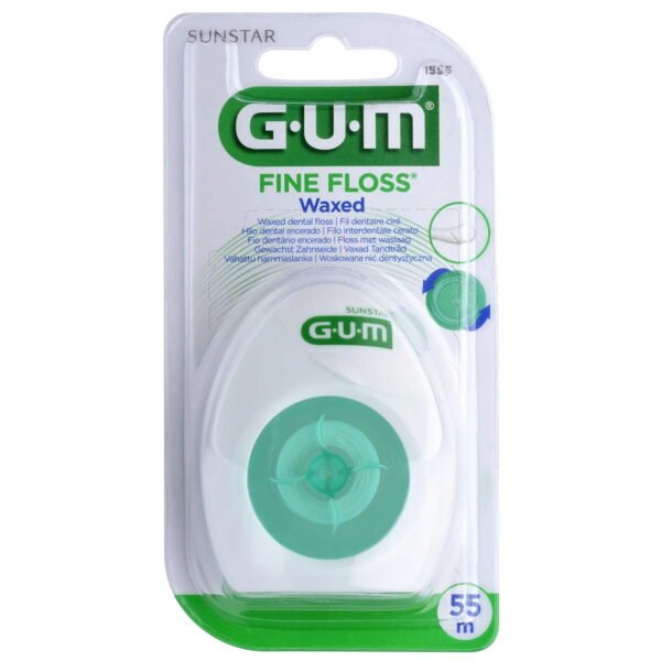 GUM 1555 Fil dentaire Fine Floss ciré