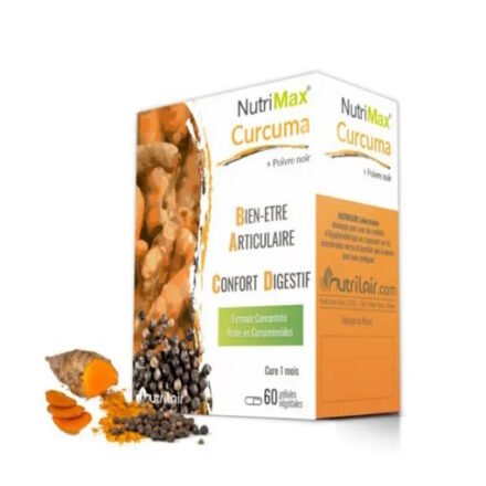 NutriMax Curcuma + Poivre Noir – 60 gélules