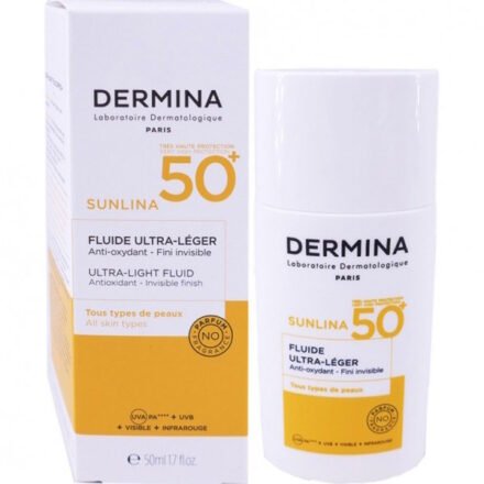 DERMINA SUNLINA FLUIDE ULTRA LEGER SPF 50+ INVISIBLE 50 ML