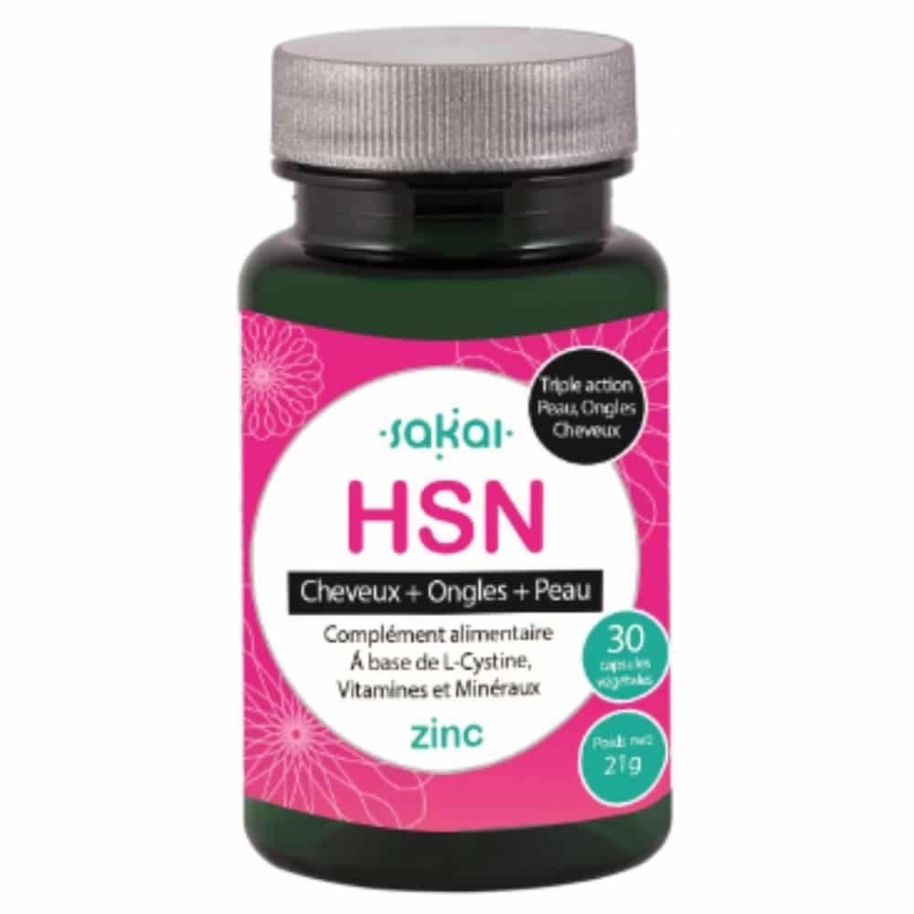 SAKAL – Hsn Zinc Cheveux, Ongles Et Peau – 30 Gélules