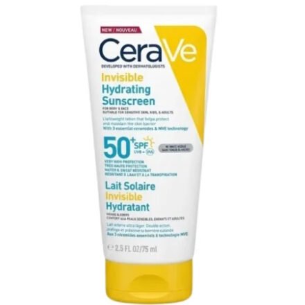 CeraVe Lait solaire invisible hydratant SPF50+ 75ML